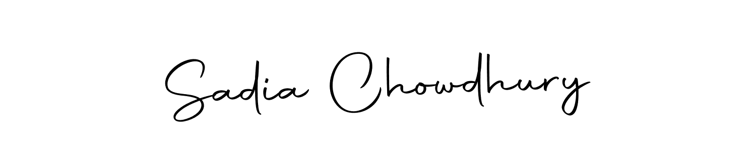 The best way (Autography-DOLnW) to make a short signature is to pick only two or three words in your name. The name Sadia Chowdhury include a total of six letters. For converting this name. Sadia Chowdhury signature style 10 images and pictures png