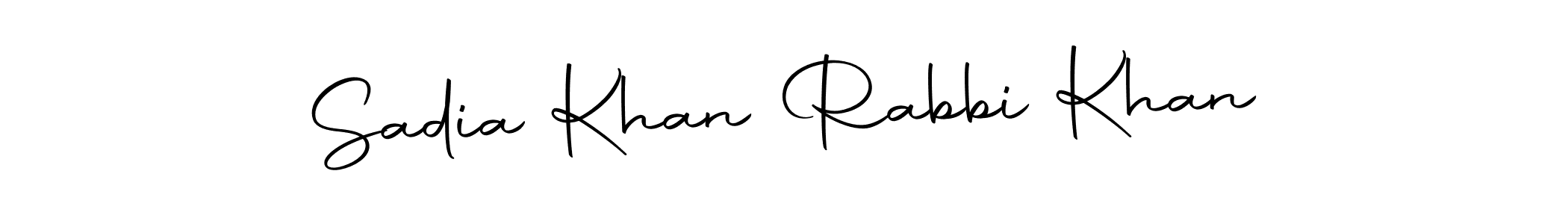 Sadia Khan Rabbi Khan stylish signature style. Best Handwritten Sign (Autography-DOLnW) for my name. Handwritten Signature Collection Ideas for my name Sadia Khan Rabbi Khan. Sadia Khan Rabbi Khan signature style 10 images and pictures png