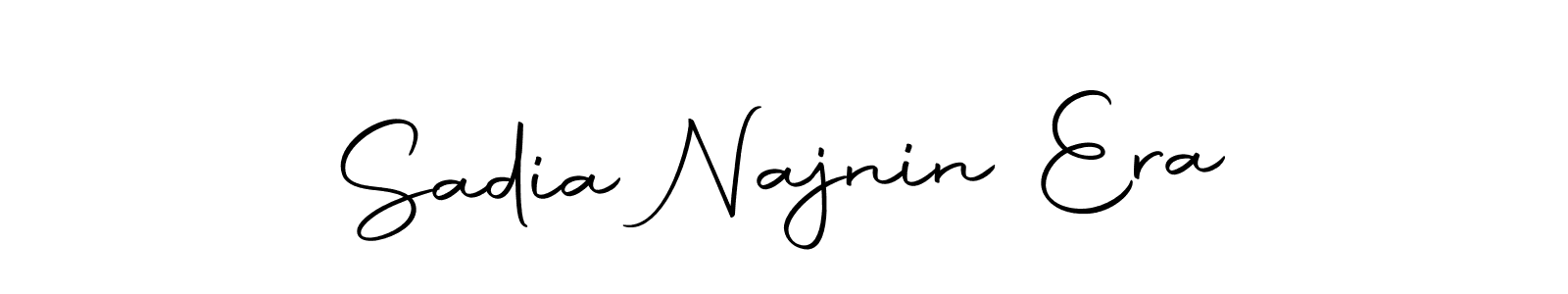 Make a short Sadia Najnin Era signature style. Manage your documents anywhere anytime using Autography-DOLnW. Create and add eSignatures, submit forms, share and send files easily. Sadia Najnin Era signature style 10 images and pictures png