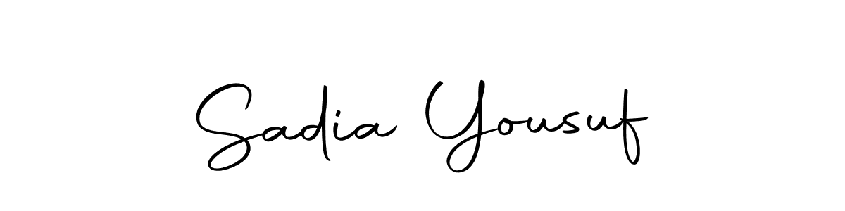 Use a signature maker to create a handwritten signature online. With this signature software, you can design (Autography-DOLnW) your own signature for name Sadia Yousuf. Sadia Yousuf signature style 10 images and pictures png