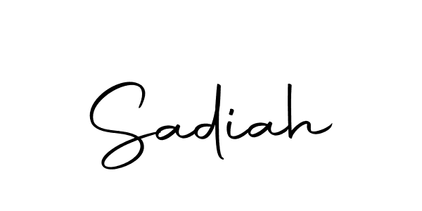 How to make Sadiah name signature. Use Autography-DOLnW style for creating short signs online. This is the latest handwritten sign. Sadiah signature style 10 images and pictures png