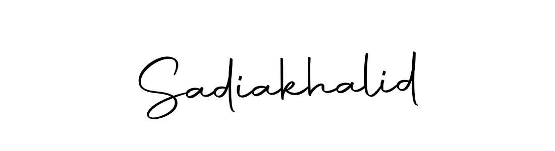 Create a beautiful signature design for name Sadiakhalid. With this signature (Autography-DOLnW) fonts, you can make a handwritten signature for free. Sadiakhalid signature style 10 images and pictures png