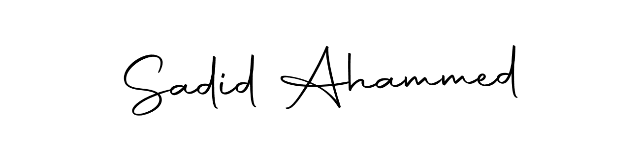 Create a beautiful signature design for name Sadid Ahammed. With this signature (Autography-DOLnW) fonts, you can make a handwritten signature for free. Sadid Ahammed signature style 10 images and pictures png