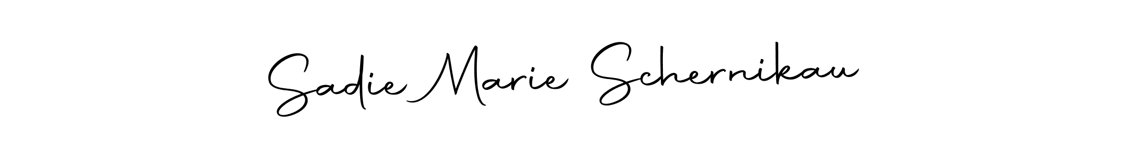 Create a beautiful signature design for name Sadie Marie Schernikau. With this signature (Autography-DOLnW) fonts, you can make a handwritten signature for free. Sadie Marie Schernikau signature style 10 images and pictures png