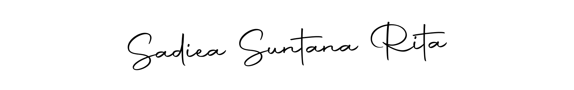 See photos of Sadiea Suntana Rita official signature by Spectra . Check more albums & portfolios. Read reviews & check more about Autography-DOLnW font. Sadiea Suntana Rita signature style 10 images and pictures png