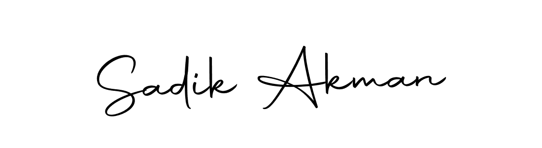 Make a beautiful signature design for name Sadik Akman. Use this online signature maker to create a handwritten signature for free. Sadik Akman signature style 10 images and pictures png