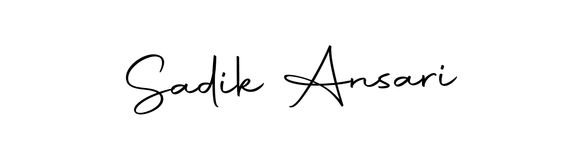 It looks lik you need a new signature style for name Sadik Ansari. Design unique handwritten (Autography-DOLnW) signature with our free signature maker in just a few clicks. Sadik Ansari signature style 10 images and pictures png