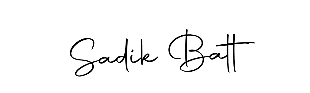 The best way (Autography-DOLnW) to make a short signature is to pick only two or three words in your name. The name Sadik Batt include a total of six letters. For converting this name. Sadik Batt signature style 10 images and pictures png