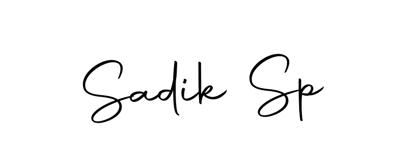 Make a short Sadik Sp signature style. Manage your documents anywhere anytime using Autography-DOLnW. Create and add eSignatures, submit forms, share and send files easily. Sadik Sp signature style 10 images and pictures png