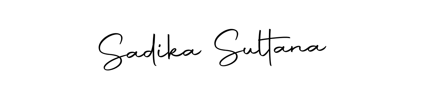 Use a signature maker to create a handwritten signature online. With this signature software, you can design (Autography-DOLnW) your own signature for name Sadika Sultana. Sadika Sultana signature style 10 images and pictures png