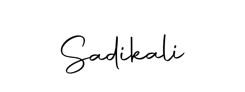 Design your own signature with our free online signature maker. With this signature software, you can create a handwritten (Autography-DOLnW) signature for name Sadikali. Sadikali signature style 10 images and pictures png