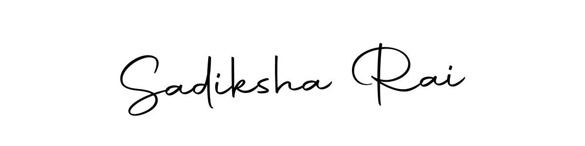 You can use this online signature creator to create a handwritten signature for the name Sadiksha Rai. This is the best online autograph maker. Sadiksha Rai signature style 10 images and pictures png