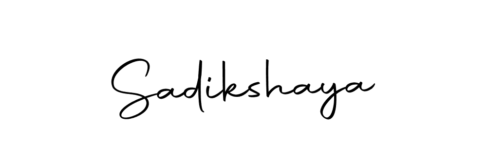 Make a beautiful signature design for name Sadikshaya. Use this online signature maker to create a handwritten signature for free. Sadikshaya signature style 10 images and pictures png