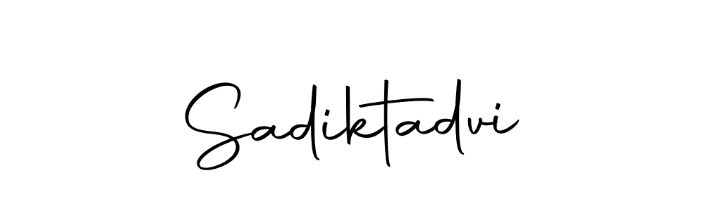 The best way (Autography-DOLnW) to make a short signature is to pick only two or three words in your name. The name Sadiktadvi include a total of six letters. For converting this name. Sadiktadvi signature style 10 images and pictures png