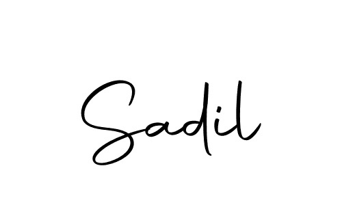 Create a beautiful signature design for name Sadil. With this signature (Autography-DOLnW) fonts, you can make a handwritten signature for free. Sadil signature style 10 images and pictures png