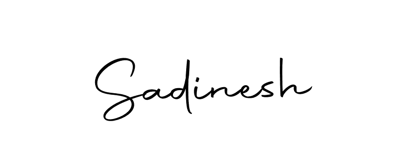 How to make Sadinesh name signature. Use Autography-DOLnW style for creating short signs online. This is the latest handwritten sign. Sadinesh signature style 10 images and pictures png