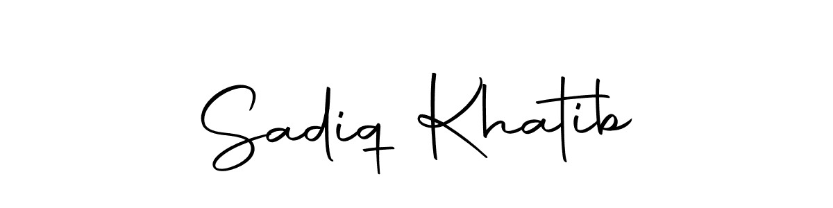 Sadiq Khatib stylish signature style. Best Handwritten Sign (Autography-DOLnW) for my name. Handwritten Signature Collection Ideas for my name Sadiq Khatib. Sadiq Khatib signature style 10 images and pictures png