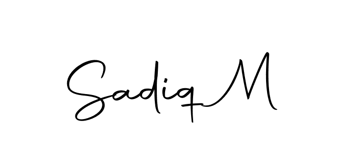 Here are the top 10 professional signature styles for the name Sadiq M. These are the best autograph styles you can use for your name. Sadiq M signature style 10 images and pictures png