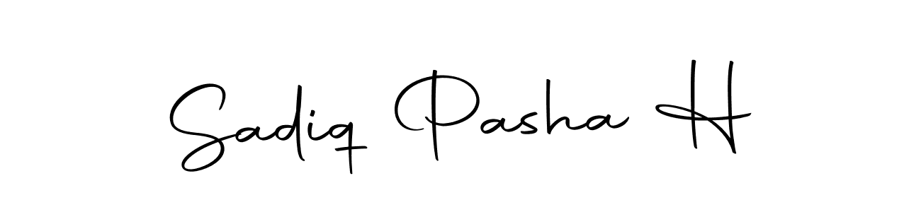 Also we have Sadiq Pasha H name is the best signature style. Create professional handwritten signature collection using Autography-DOLnW autograph style. Sadiq Pasha H signature style 10 images and pictures png