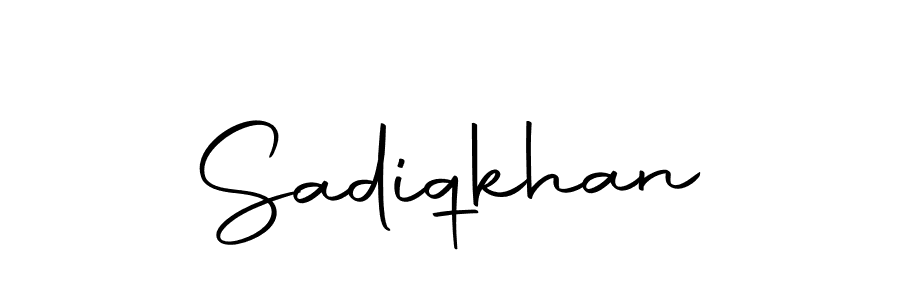 Design your own signature with our free online signature maker. With this signature software, you can create a handwritten (Autography-DOLnW) signature for name Sadiqkhan. Sadiqkhan signature style 10 images and pictures png