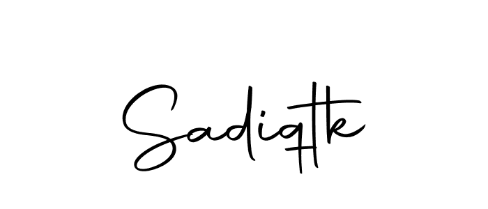 Make a beautiful signature design for name Sadiqtk. Use this online signature maker to create a handwritten signature for free. Sadiqtk signature style 10 images and pictures png