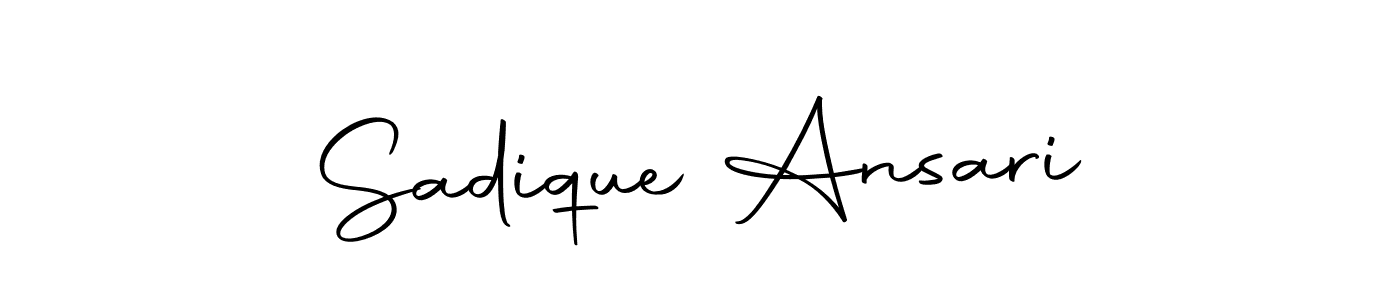 Make a beautiful signature design for name Sadique Ansari. Use this online signature maker to create a handwritten signature for free. Sadique Ansari signature style 10 images and pictures png