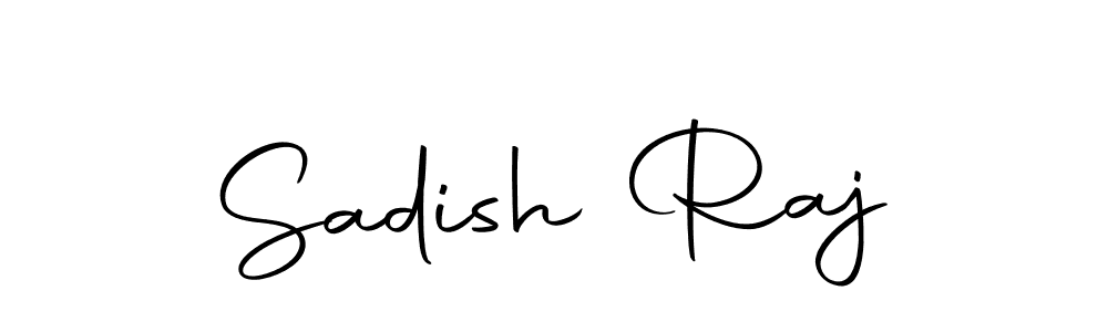 You should practise on your own different ways (Autography-DOLnW) to write your name (Sadish Raj) in signature. don't let someone else do it for you. Sadish Raj signature style 10 images and pictures png