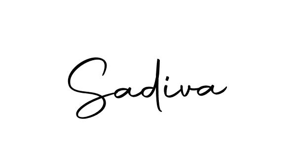 Make a beautiful signature design for name Sadiva. Use this online signature maker to create a handwritten signature for free. Sadiva signature style 10 images and pictures png