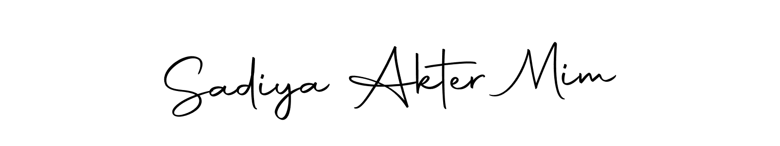 Similarly Autography-DOLnW is the best handwritten signature design. Signature creator online .You can use it as an online autograph creator for name Sadiya Akter Mim. Sadiya Akter Mim signature style 10 images and pictures png