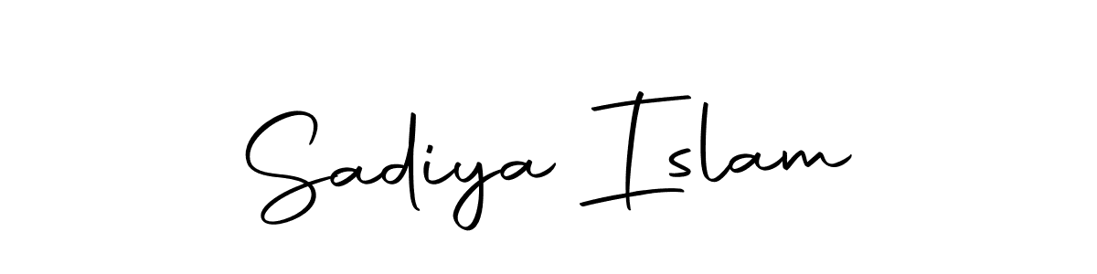 How to make Sadiya Islam name signature. Use Autography-DOLnW style for creating short signs online. This is the latest handwritten sign. Sadiya Islam signature style 10 images and pictures png