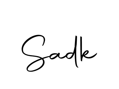 This is the best signature style for the Sadk name. Also you like these signature font (Autography-DOLnW). Mix name signature. Sadk signature style 10 images and pictures png