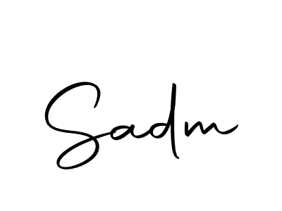 Similarly Autography-DOLnW is the best handwritten signature design. Signature creator online .You can use it as an online autograph creator for name Sadm. Sadm signature style 10 images and pictures png