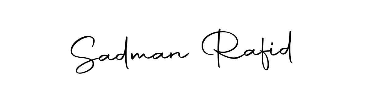 Design your own signature with our free online signature maker. With this signature software, you can create a handwritten (Autography-DOLnW) signature for name Sadman Rafid. Sadman Rafid signature style 10 images and pictures png