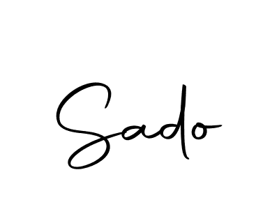 Design your own signature with our free online signature maker. With this signature software, you can create a handwritten (Autography-DOLnW) signature for name Sado. Sado signature style 10 images and pictures png