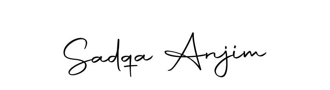 Make a beautiful signature design for name Sadqa Anjim. With this signature (Autography-DOLnW) style, you can create a handwritten signature for free. Sadqa Anjim signature style 10 images and pictures png