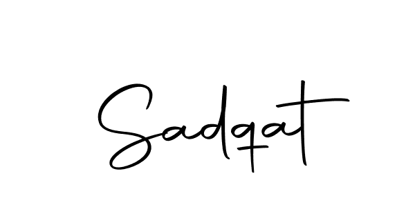 You should practise on your own different ways (Autography-DOLnW) to write your name (Sadqat) in signature. don't let someone else do it for you. Sadqat signature style 10 images and pictures png