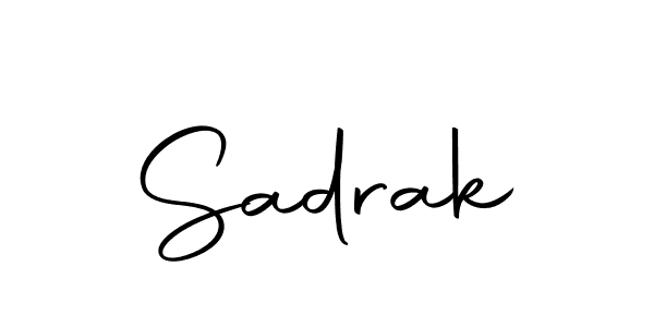 Design your own signature with our free online signature maker. With this signature software, you can create a handwritten (Autography-DOLnW) signature for name Sadrak. Sadrak signature style 10 images and pictures png