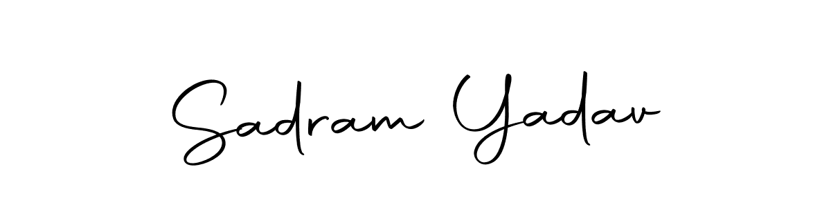 Design your own signature with our free online signature maker. With this signature software, you can create a handwritten (Autography-DOLnW) signature for name Sadram Yadav. Sadram Yadav signature style 10 images and pictures png