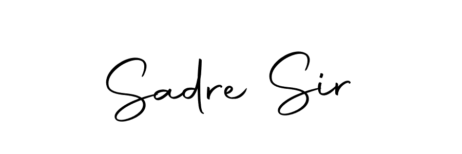 How to make Sadre Sir name signature. Use Autography-DOLnW style for creating short signs online. This is the latest handwritten sign. Sadre Sir signature style 10 images and pictures png