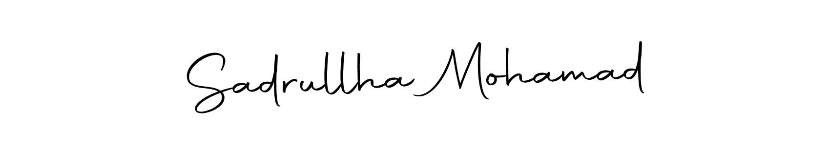 Design your own signature with our free online signature maker. With this signature software, you can create a handwritten (Autography-DOLnW) signature for name Sadrullha Mohamad. Sadrullha Mohamad signature style 10 images and pictures png