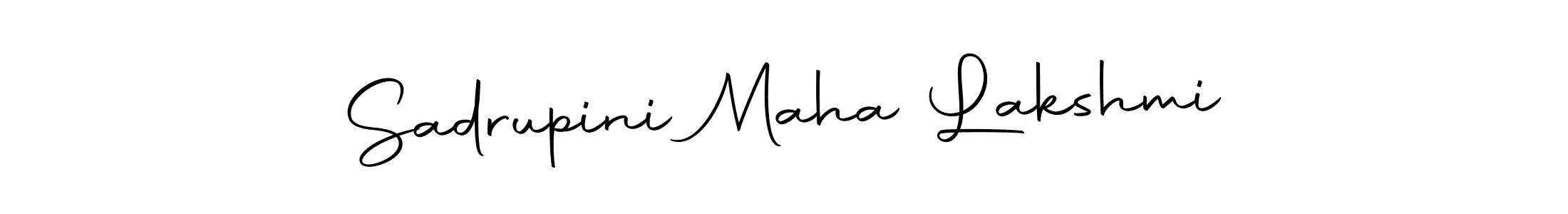 Make a short Sadrupini Maha Lakshmi signature style. Manage your documents anywhere anytime using Autography-DOLnW. Create and add eSignatures, submit forms, share and send files easily. Sadrupini Maha Lakshmi signature style 10 images and pictures png