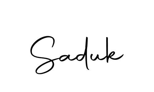 You should practise on your own different ways (Autography-DOLnW) to write your name (Saduk) in signature. don't let someone else do it for you. Saduk signature style 10 images and pictures png