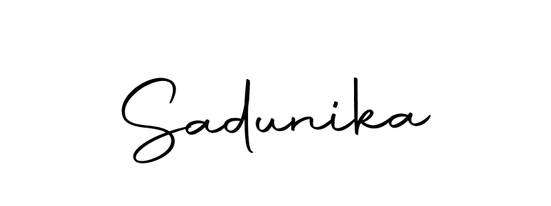 Make a short Sadunika signature style. Manage your documents anywhere anytime using Autography-DOLnW. Create and add eSignatures, submit forms, share and send files easily. Sadunika signature style 10 images and pictures png