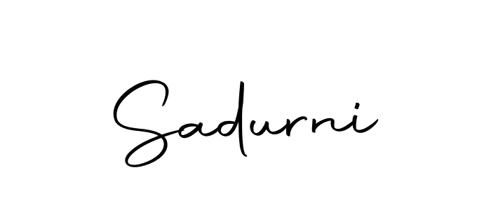 Make a beautiful signature design for name Sadurni. With this signature (Autography-DOLnW) style, you can create a handwritten signature for free. Sadurni signature style 10 images and pictures png