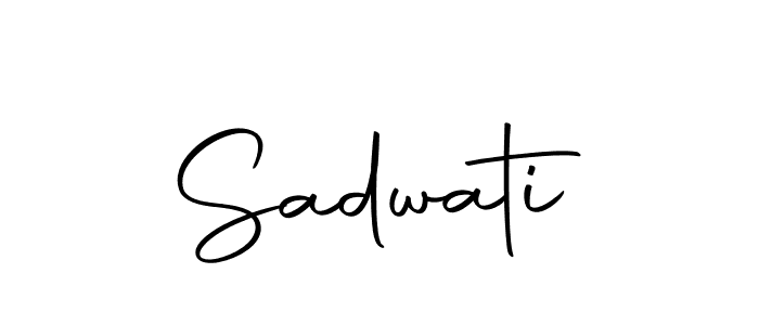 You should practise on your own different ways (Autography-DOLnW) to write your name (Sadwati) in signature. don't let someone else do it for you. Sadwati signature style 10 images and pictures png