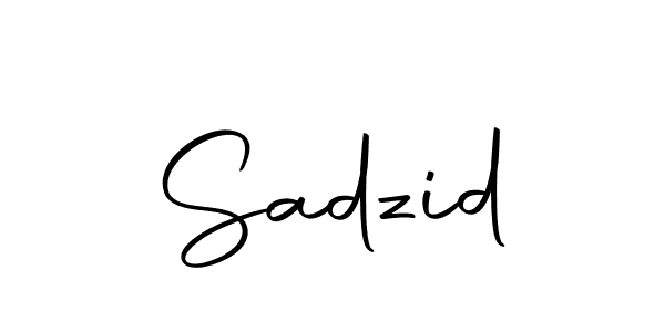 How to make Sadzid name signature. Use Autography-DOLnW style for creating short signs online. This is the latest handwritten sign. Sadzid signature style 10 images and pictures png