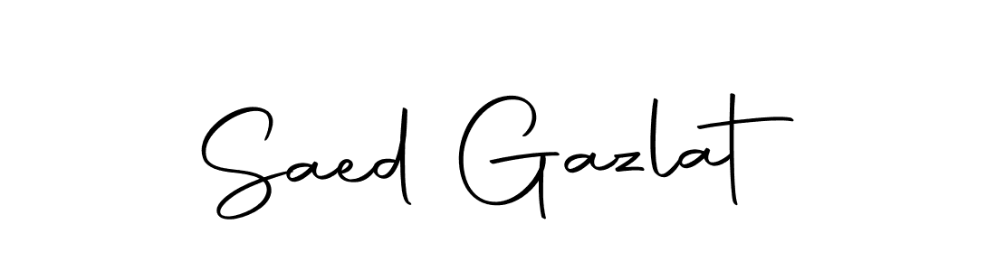 Here are the top 10 professional signature styles for the name Saed Gazlat. These are the best autograph styles you can use for your name. Saed Gazlat signature style 10 images and pictures png