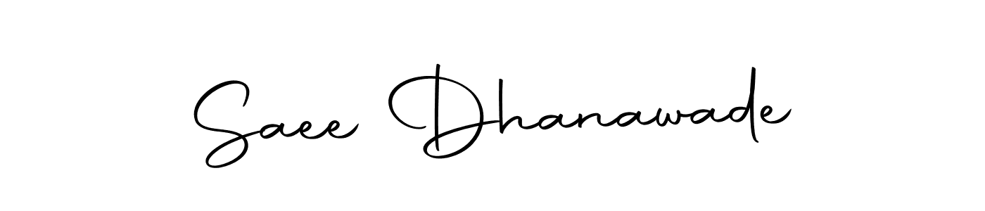 Use a signature maker to create a handwritten signature online. With this signature software, you can design (Autography-DOLnW) your own signature for name Saee Dhanawade. Saee Dhanawade signature style 10 images and pictures png