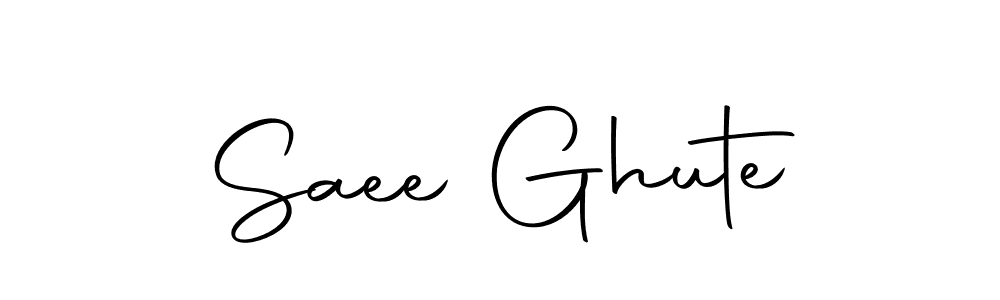 if you are searching for the best signature style for your name Saee Ghute. so please give up your signature search. here we have designed multiple signature styles  using Autography-DOLnW. Saee Ghute signature style 10 images and pictures png