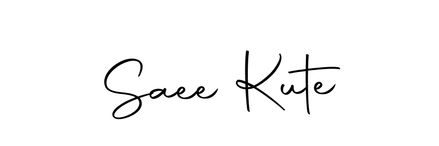 How to make Saee Kute name signature. Use Autography-DOLnW style for creating short signs online. This is the latest handwritten sign. Saee Kute signature style 10 images and pictures png